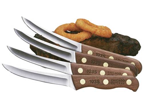 6 Chicago Cutlery Knife Lot steak knives, serrated edge, 5F15D 25C21D  25C21D